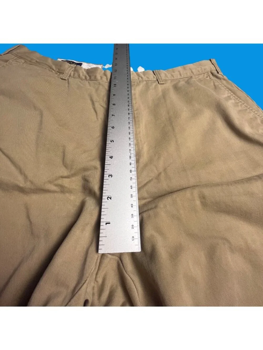 Polo Ralph Lauren Mens Classic Fit Khaki Chino Shorts 40T 100% Cotton Tall Long